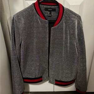 F21 silver jacket